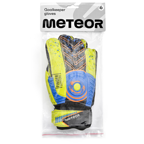Goalkeeper gloves Meteor Defence 7 yellow