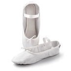 LEATHER BALLET SHOES METEOR white