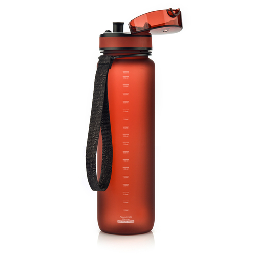 Meteor sports water bottle 1000 ml red